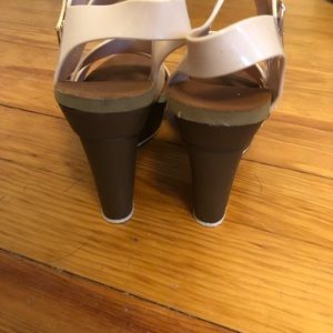 Tan fun flirty Cha- Cha Platforms